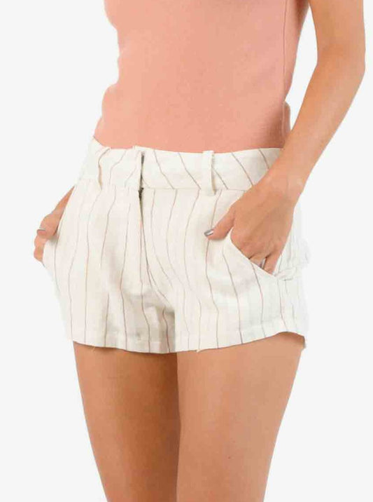 KAUAI SHORTS-TAN RAINBOW STRP