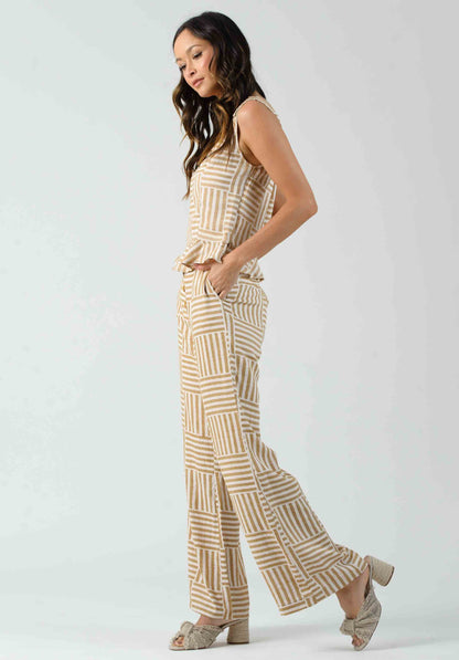 CALYTRIX PANTS-GRANOLA STRIPE
