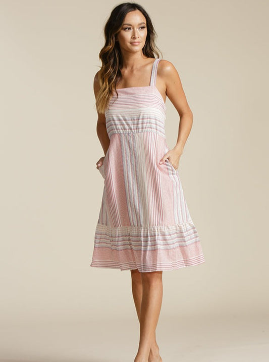 ANGELINA RUFFLE DRESS-FIREWORK RED