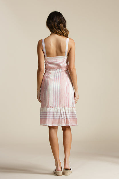 ANGELINA RUFFLE DRESS-FIREWORK RED