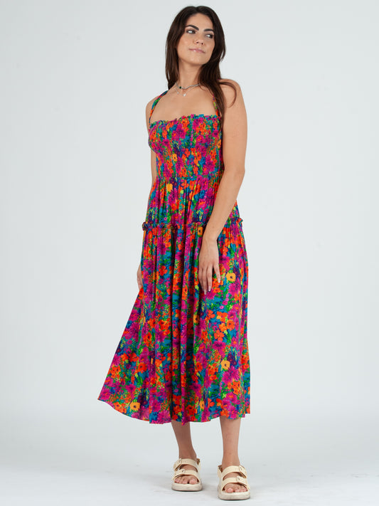 PRINTED FLORAL DRESS