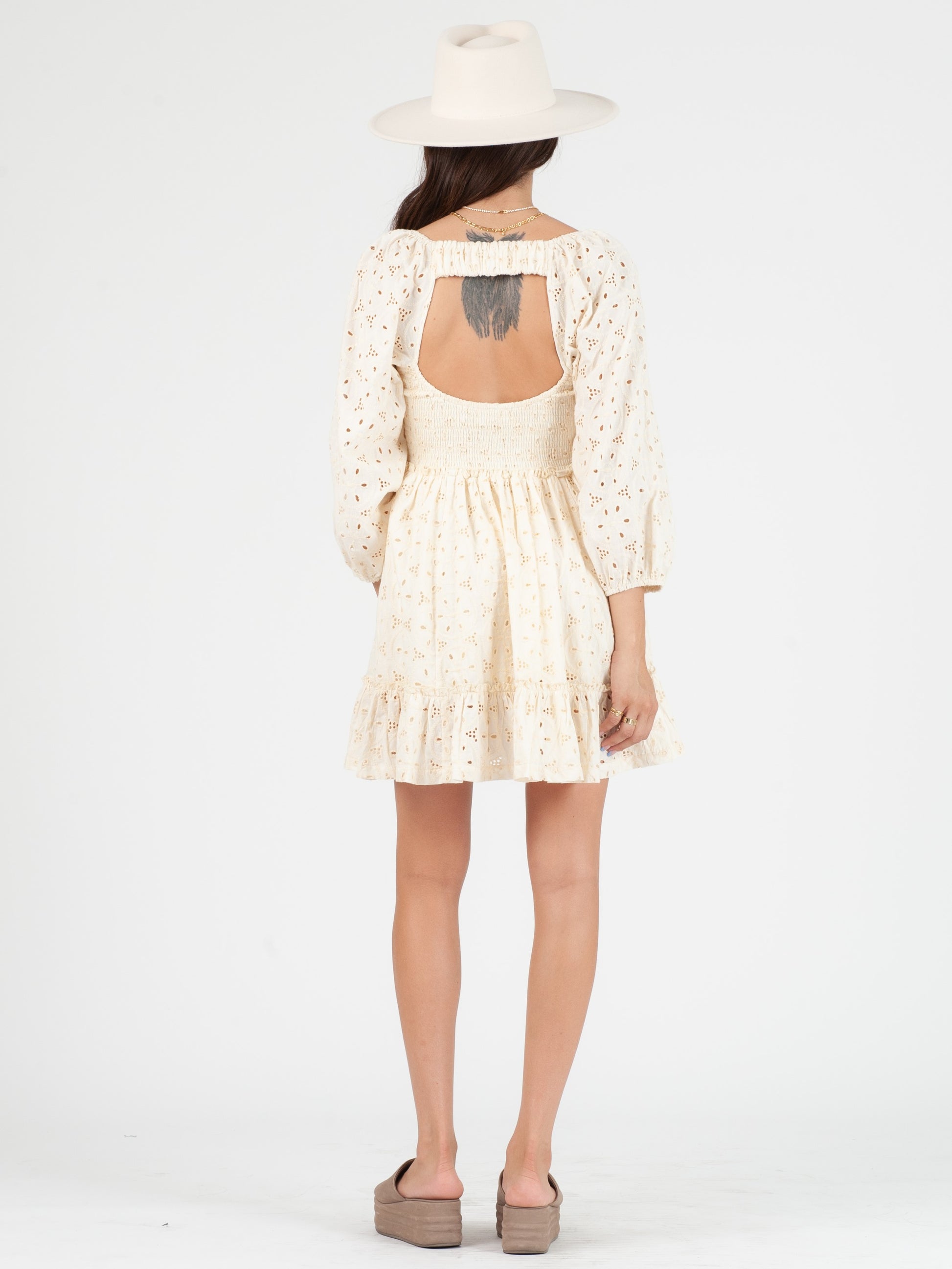 IVORY BABYDOLL DRESS
