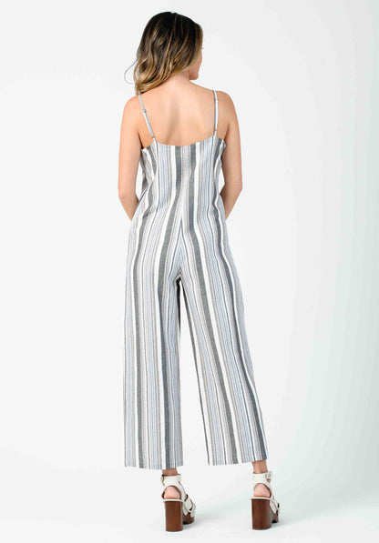 MOJAVE JUMPSUIT-NAVY WHITE STRIPE