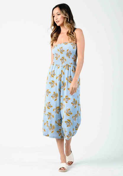 DELPHINE JUMPSUIT-SKY BLUE FLORAL