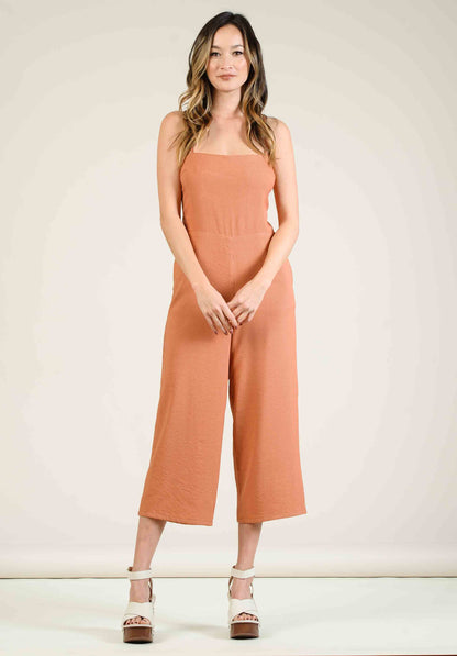 CATINIA CULOTTE JUMPSUIT-AMBER STRIPE
