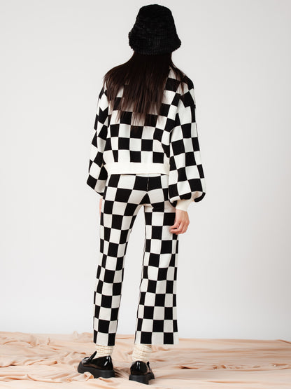PRINTED SWEATER SET