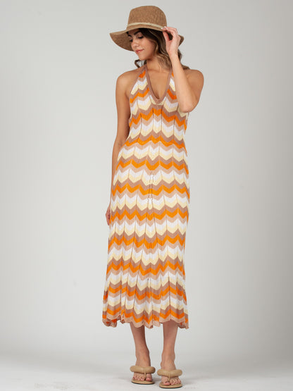 TAMI CROCHET HALTER DRESS S TAMI CROCHET HALTER DRESS S