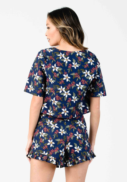 Women's Floral Button Down Top