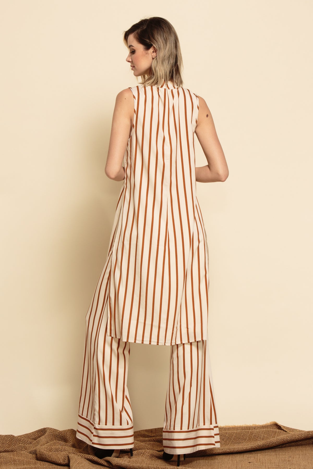 ISLA CONTRAST CUFF PANT-AUTUMN ROAD