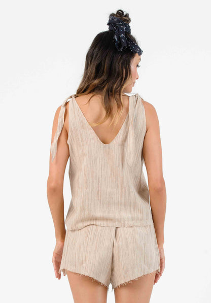 SUNBEAM TIE STRAP TANK | SAND