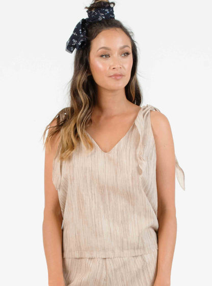 SUNBEAM TIE STRAP TANK | SAND