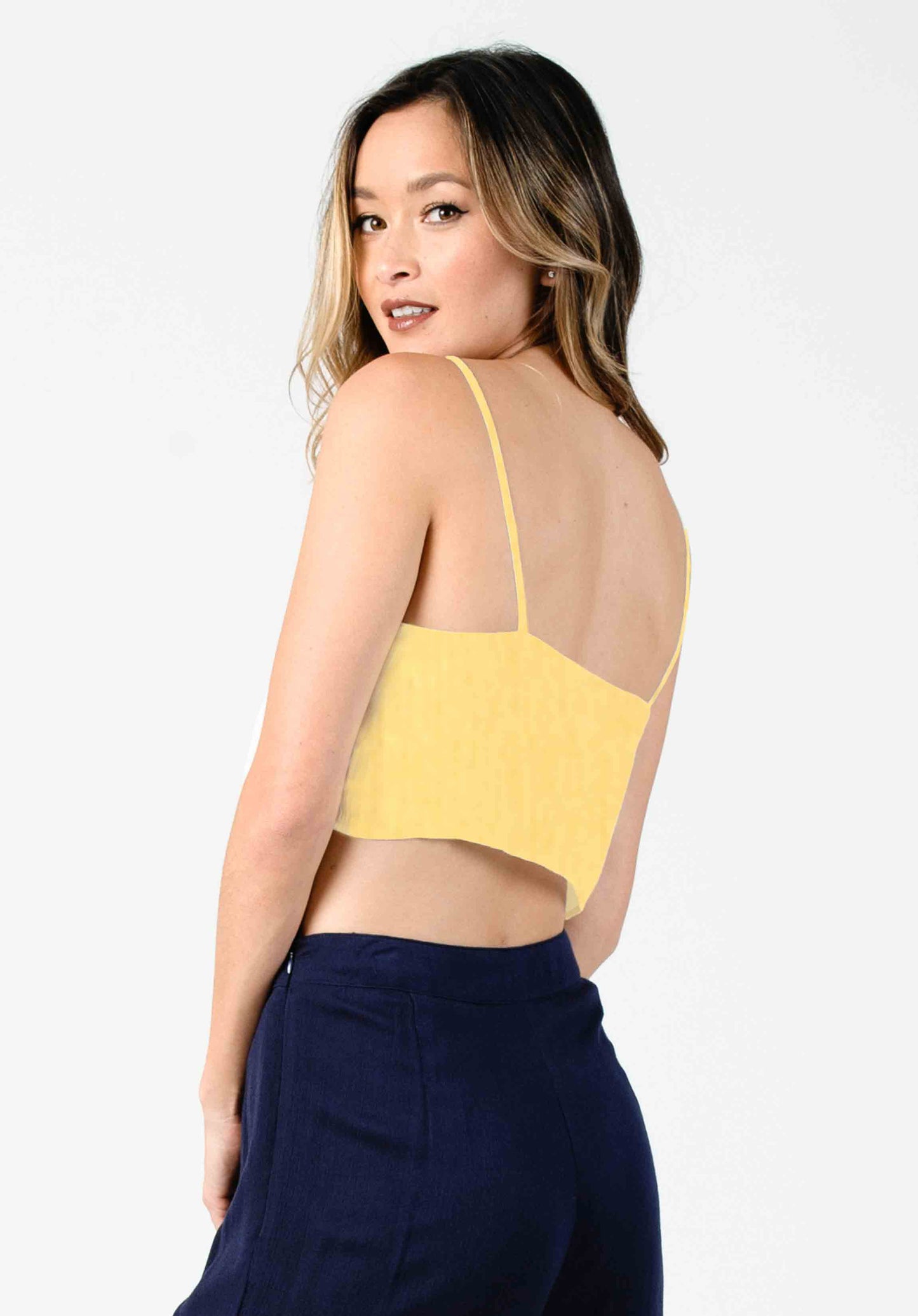CROPPED YELLOW CAMI