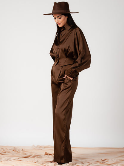 BROWN SUIT SET