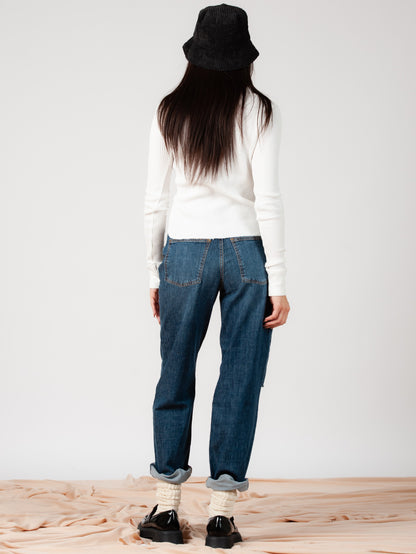 WHITE THERMAL LONG SLEEVE TOP