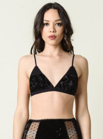 CRUSH BRALETTE-BLACK