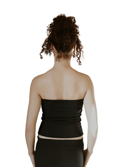 TANYA CLASSIC TUBE TOP-BLACK