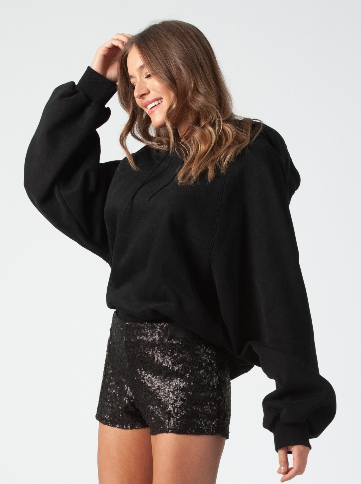 KITLU BALLOON SLEEVE HOODIE