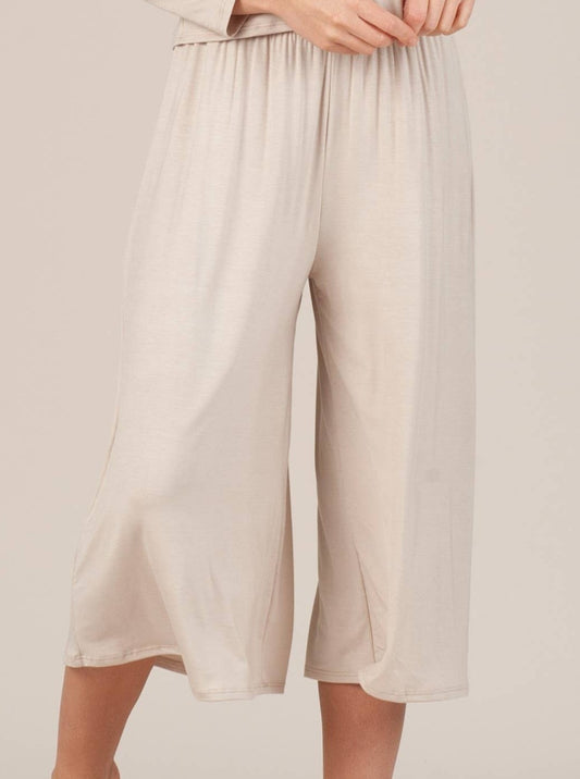 CALYPSO CULOTTE PANT- BEIGE