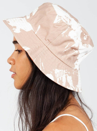 TIDE CANVAS BUCKET HAT-BEIGE