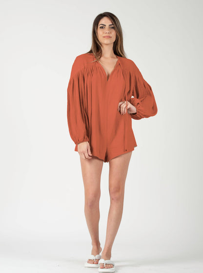 GAUZE ROMPER