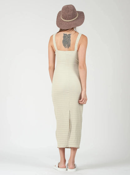 SMOCKED CUTOUT DRESS