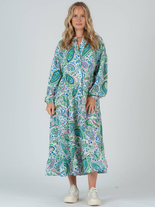 PAISLEY BOHO MAXI DRESS