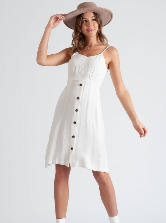 CLEOPATRA MIDI DRESS-WHITE