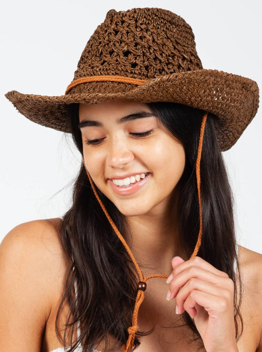 STRAW COWBOY HAT