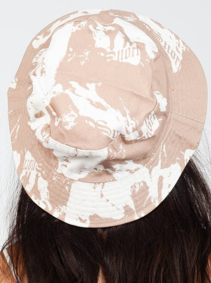 TIDE CANVAS BUCKET HAT-BEIGE