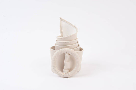VALERIE VEGAN O RING BELT  - IVORY