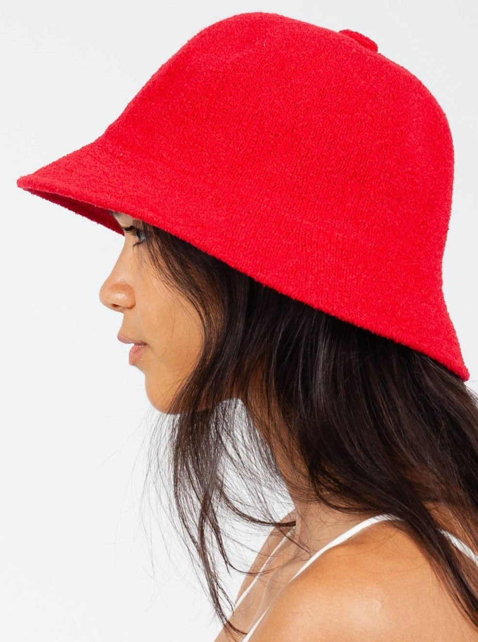RED BUCKET HAT